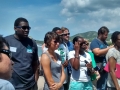 Lucky participants touring a part of Plymouth city