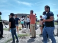 Lucky participants visiting a part of Plymouth city