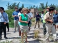 Lucky participants visiting a part of Plymouth city