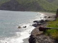 Canon at the coastline wall